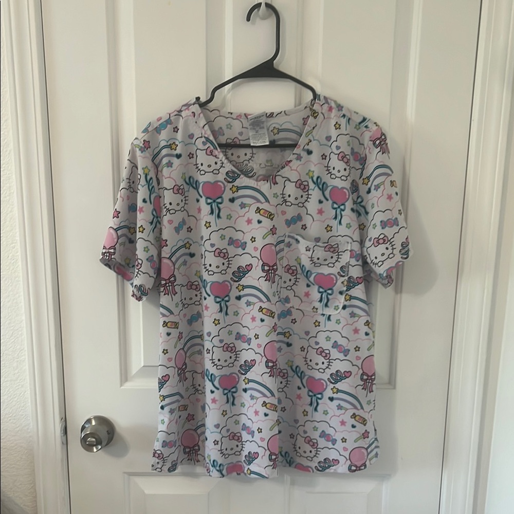 Hello Kitty Scrub Top size XL